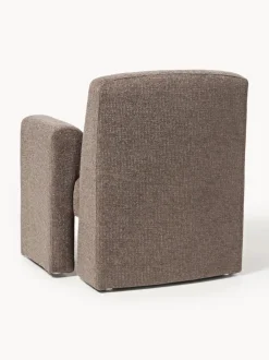 Sillón en tejido bouclé Aven