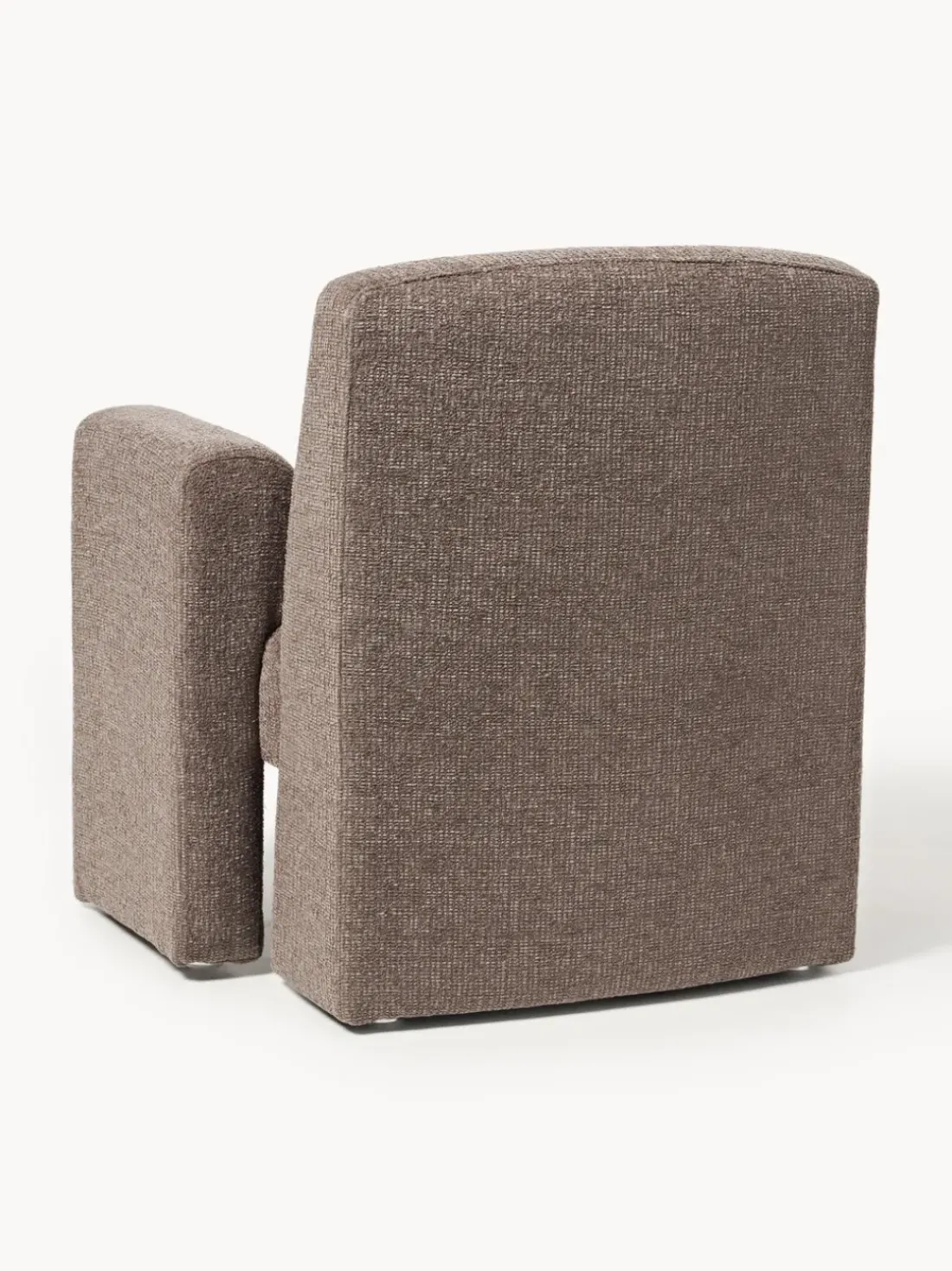 Sillón en tejido bouclé Aven