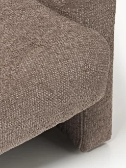 Sillón en tejido bouclé Aven