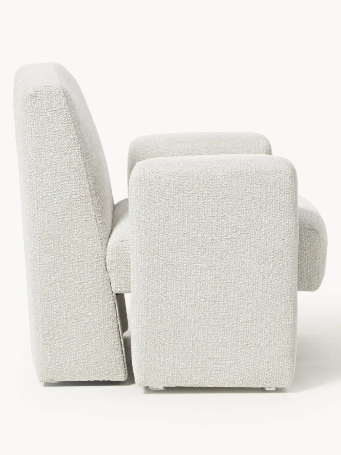 Sillón en tejido bouclé Aven