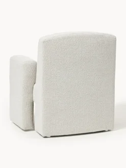 Sillón en tejido bouclé Aven
