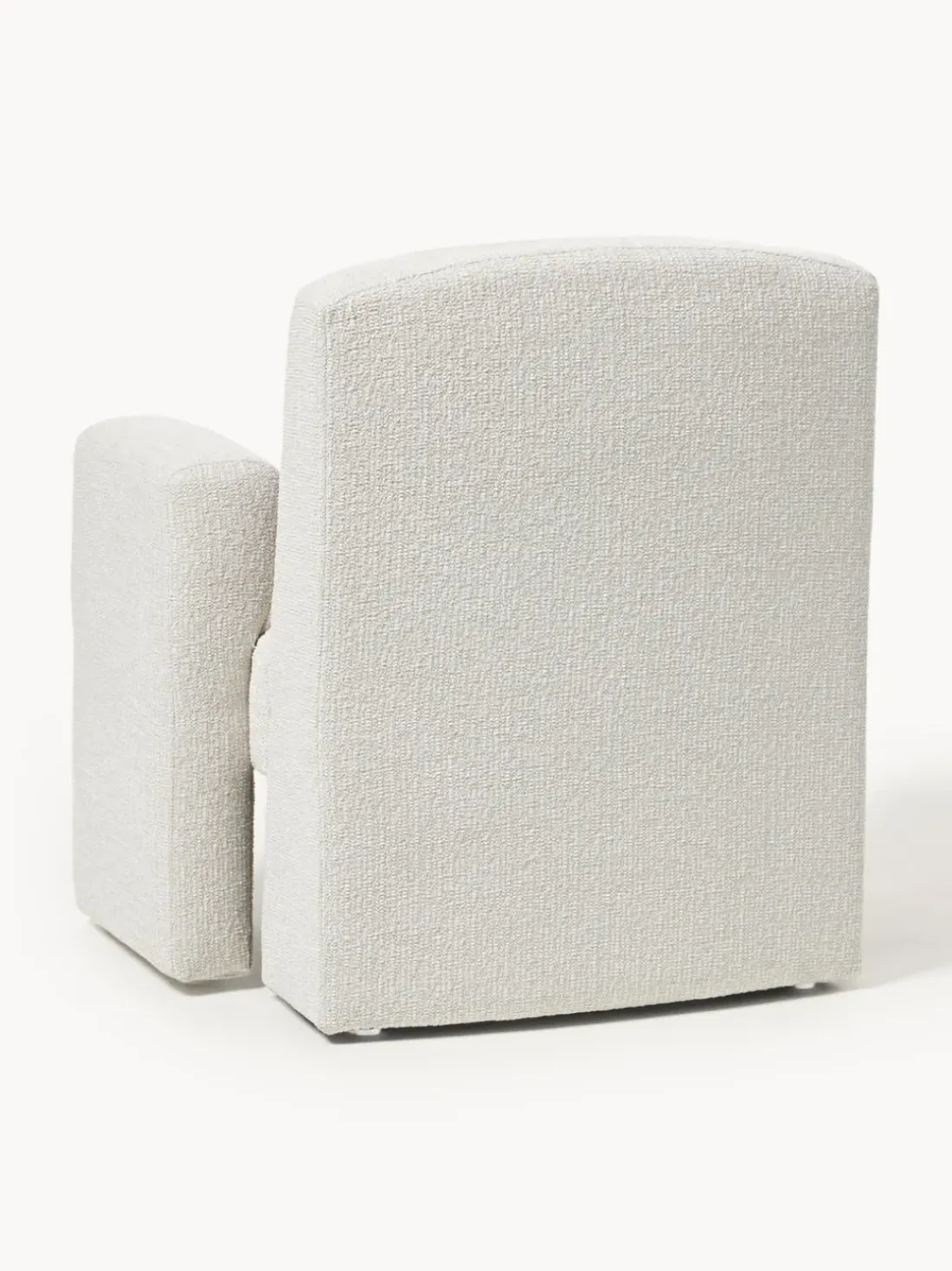 Sillón en tejido bouclé Aven
