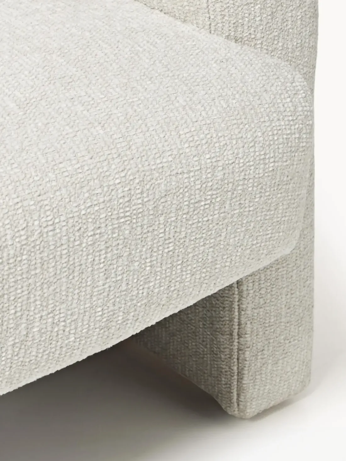 Sillón en tejido bouclé Aven