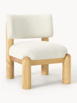 Sillón en tejido bouclé Dalma