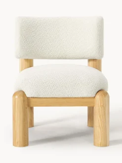 Sillón en tejido bouclé Dalma
