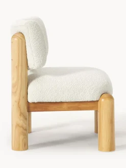 Sillón en tejido bouclé Dalma