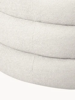 Sillón en tejido bouclé de diseño Solomon