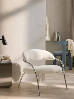 Sillón en tejido bouclé Dodo