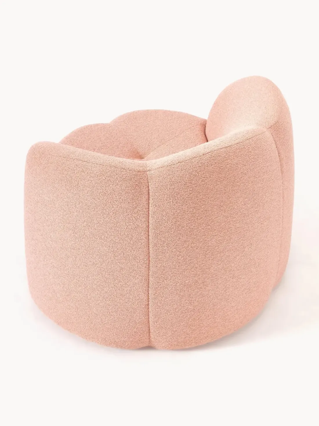 Sillón en tejido bouclé Fleur