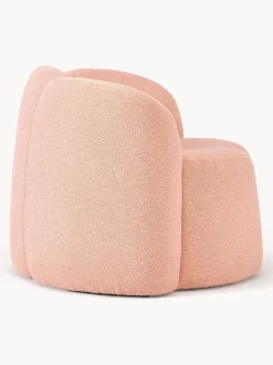 Sillón en tejido bouclé Fleur