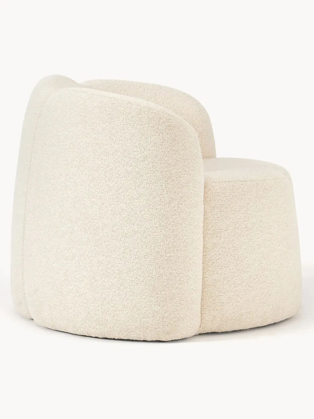 Sillón en tejido bouclé Fleur