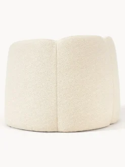 Sillón en tejido bouclé Fleur