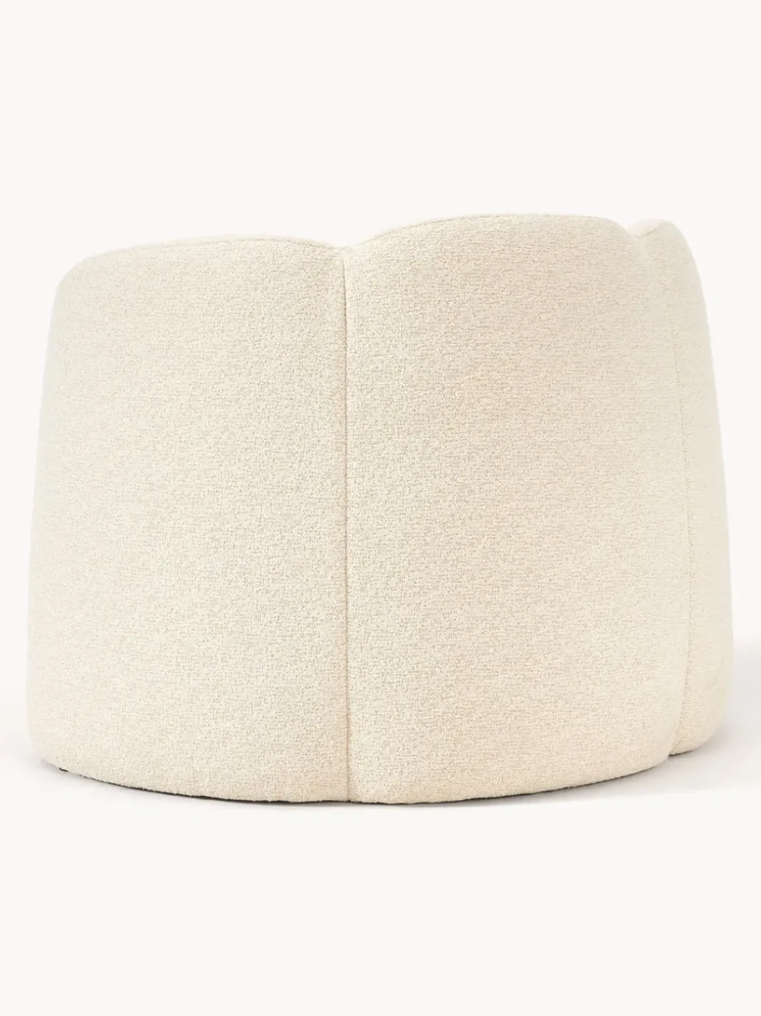 Sillón en tejido bouclé Fleur