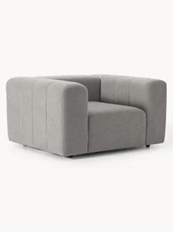 Sillón en tejido bouclé Lena