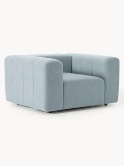 Sillón en tejido bouclé Lena