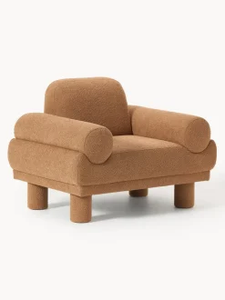Sillón en tejido bouclé Lilo
