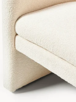 Sillón en tejido bouclé Mairo