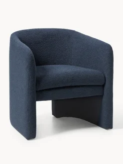 Sillón en tejido bouclé Mairo