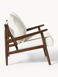 Sillón en tejido bouclé Mikkel