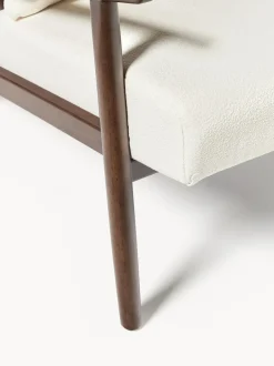 Sillón en tejido bouclé Mikkel