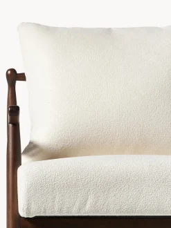 Sillón en tejido bouclé Mikkel