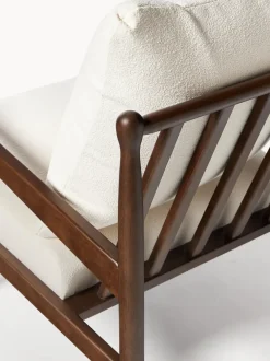 Sillón en tejido bouclé Mikkel