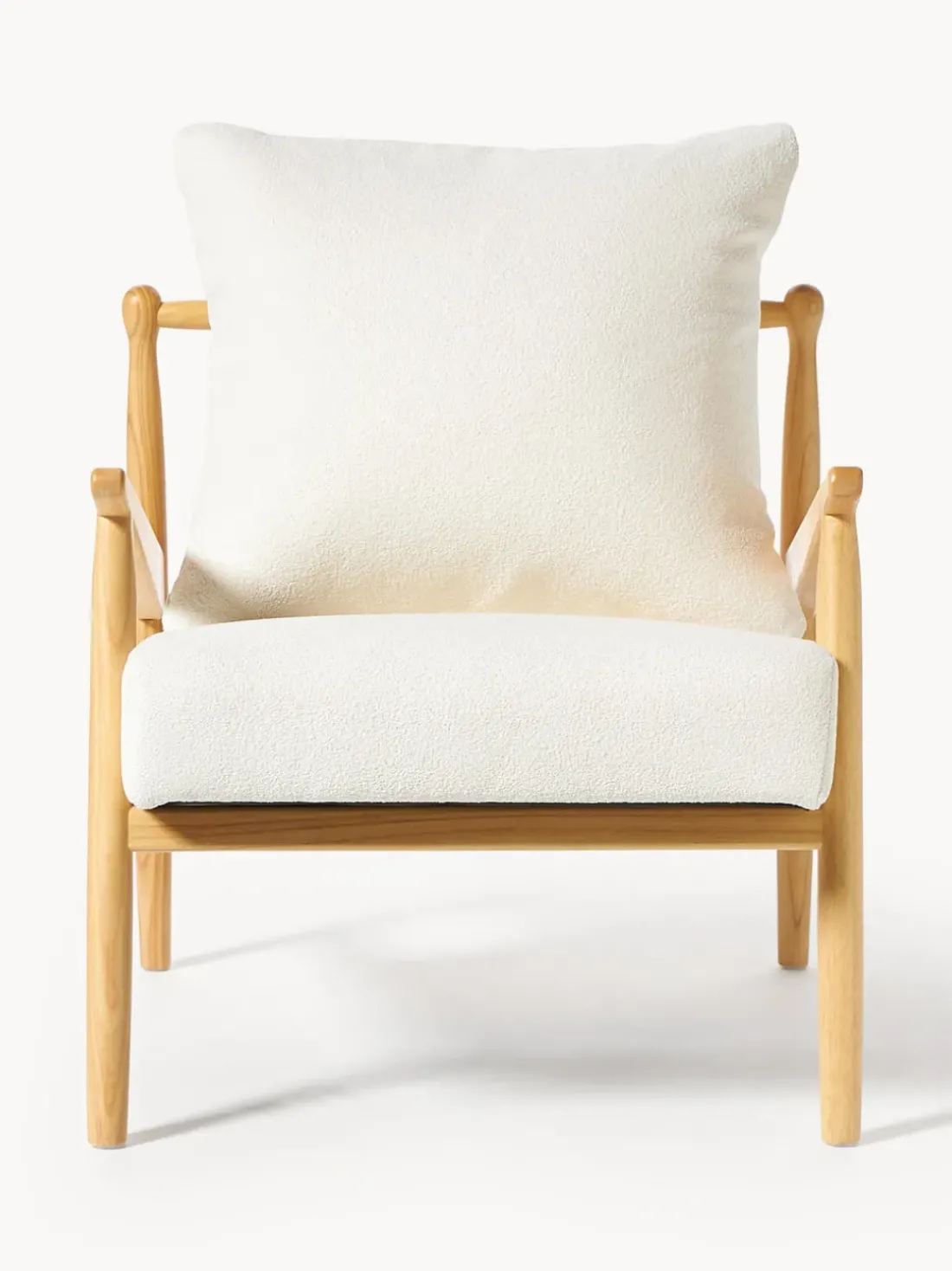 Sillón en tejido bouclé Mikkel