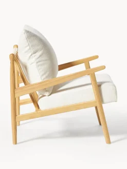 Sillón en tejido bouclé Mikkel