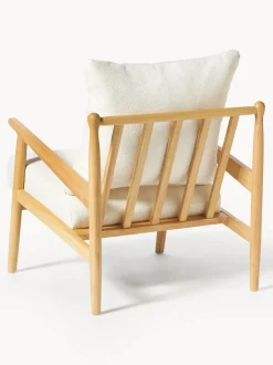 Sillón en tejido bouclé Mikkel