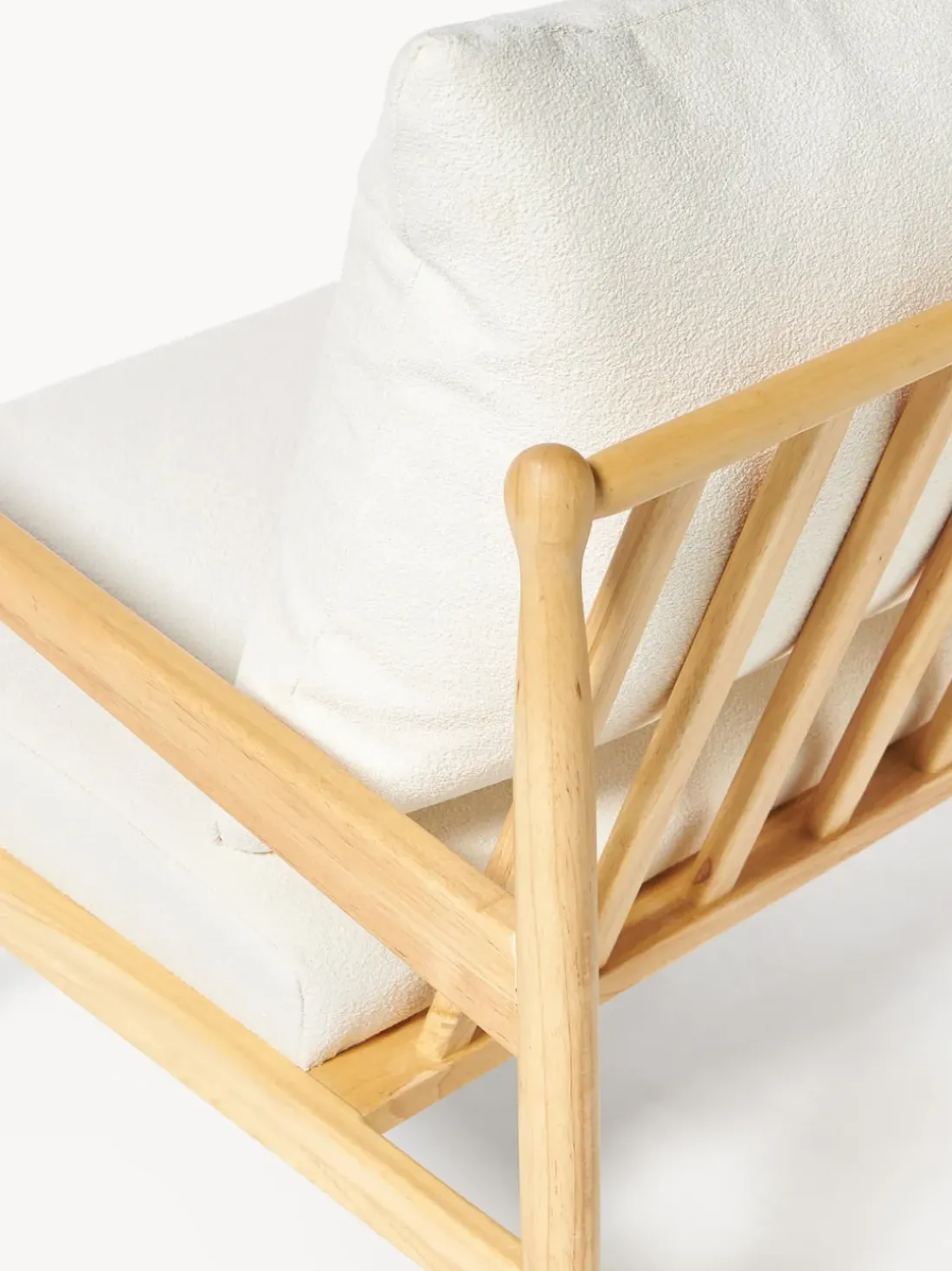 Sillón en tejido bouclé Mikkel