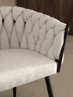Sillón en tejido bouclé Molto