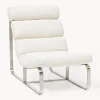 Sillón en tejido bouclé Pavlos
