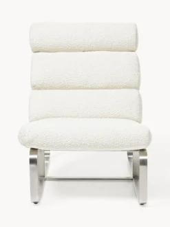 Sillón en tejido bouclé Pavlos
