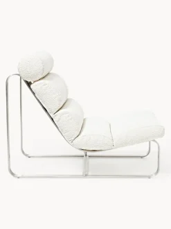 Sillón en tejido bouclé Pavlos