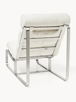 Sillón en tejido bouclé Pavlos