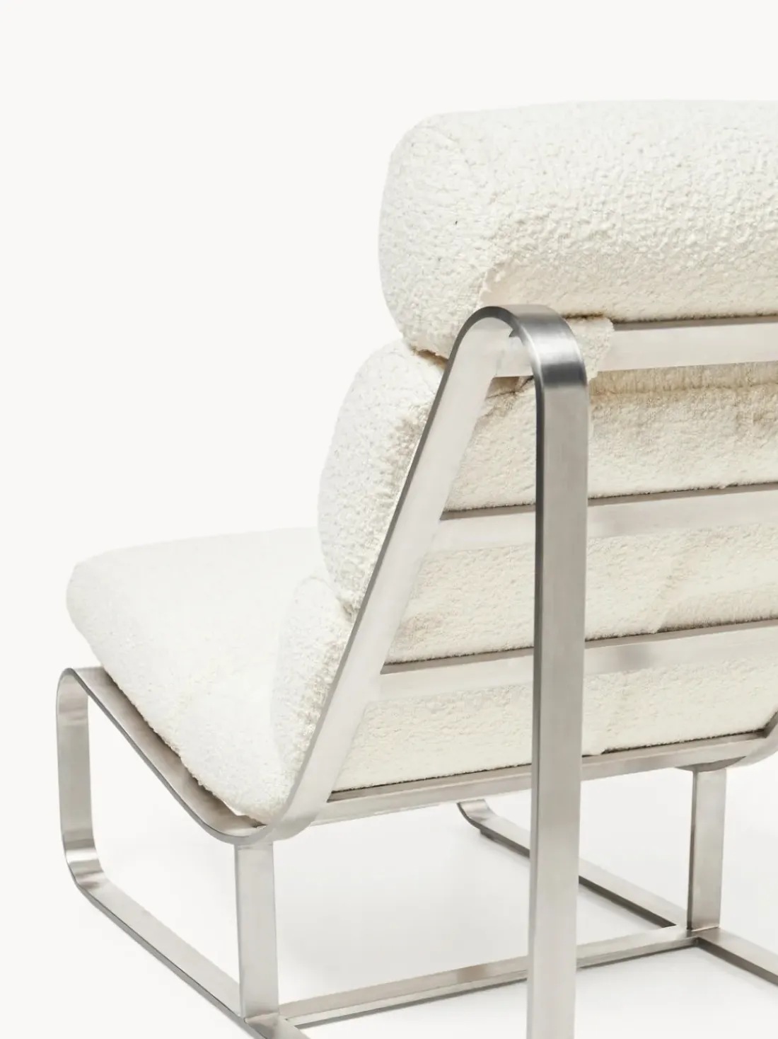 Sillón en tejido bouclé Pavlos