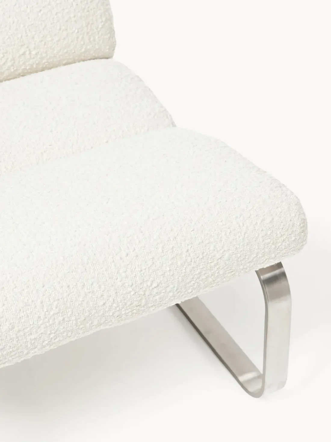 Sillón en tejido bouclé Pavlos
