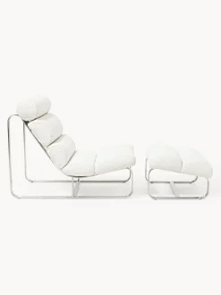 Sillón en tejido bouclé Pavlos