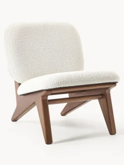 Sillón en tejido bouclé Shenay