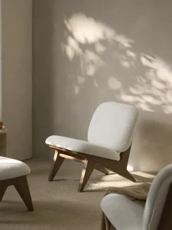 Sillón en tejido bouclé Shenay