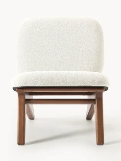 Sillón en tejido bouclé Shenay