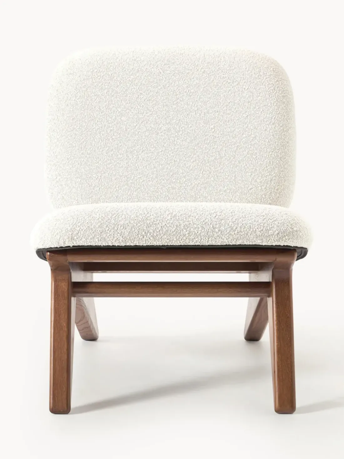 Sillón en tejido bouclé Shenay