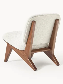 Sillón en tejido bouclé Shenay