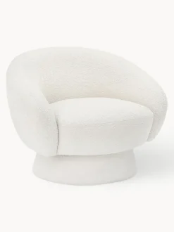 Sillón en tejido bouclé Ted