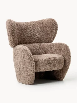 Sillón en tejido bouclé Teyvat