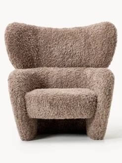 Sillón en tejido bouclé Teyvat