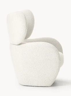 Sillón en tejido bouclé Teyvat