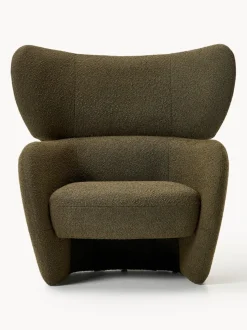 Sillón en tejido bouclé Teyvat