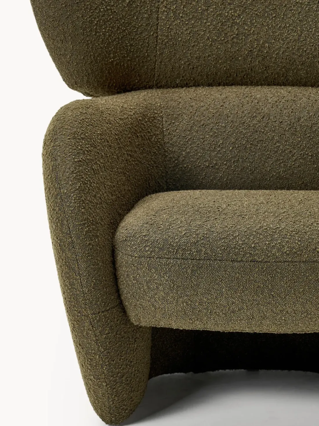 Sillón en tejido bouclé Teyvat