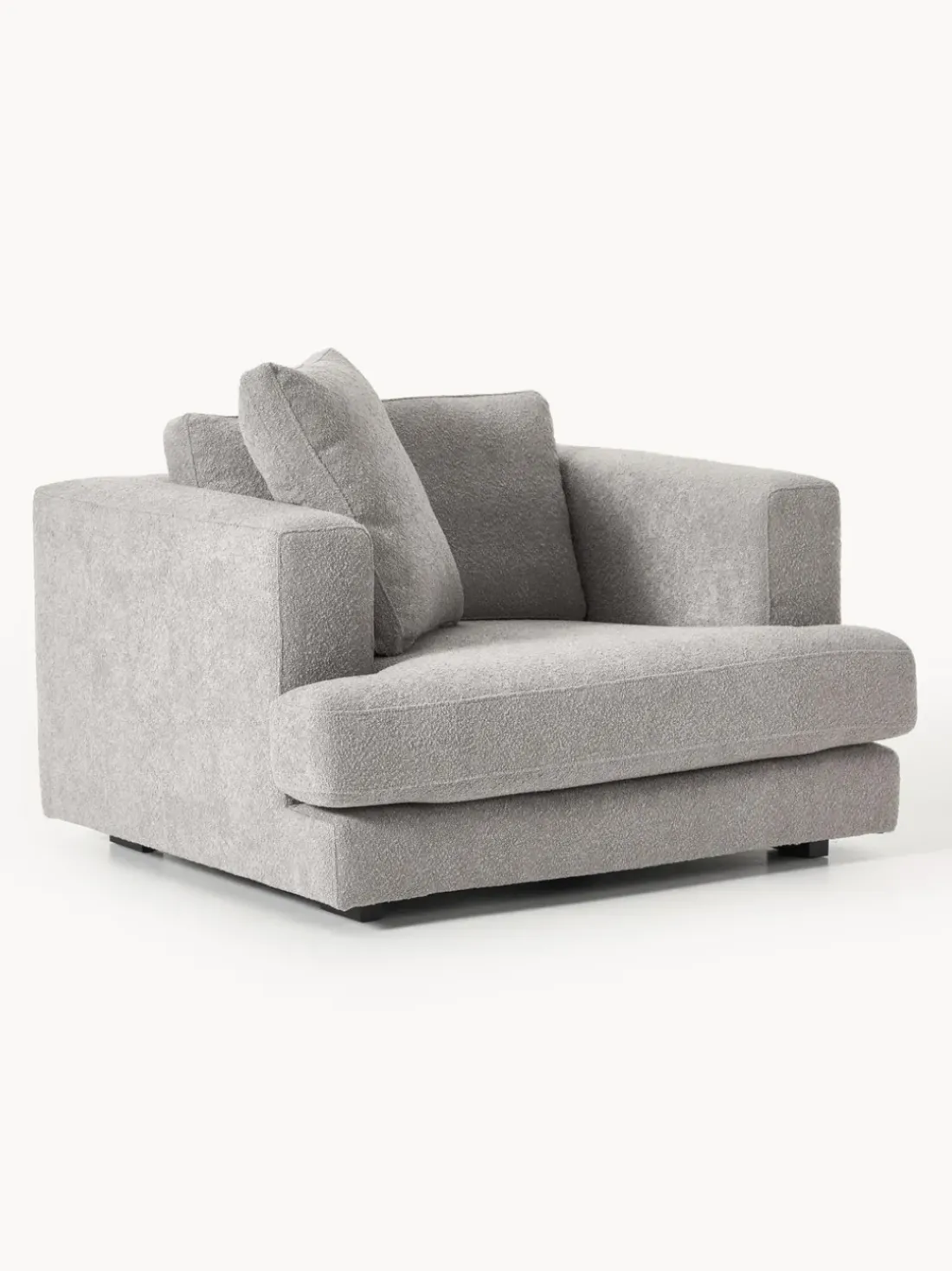Sillón en tejido bouclé Tribeca